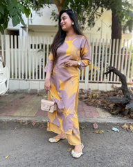 Trendy Lilaq Floral Kurta Set