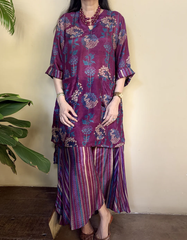 Manaa Crape Printed Bloom Cord-Set