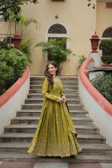 Frostine Parrot Ethnic Kurta-Set