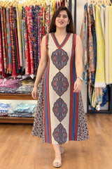 Vanspati Ajrakh HandPrint Cotton Kurti
