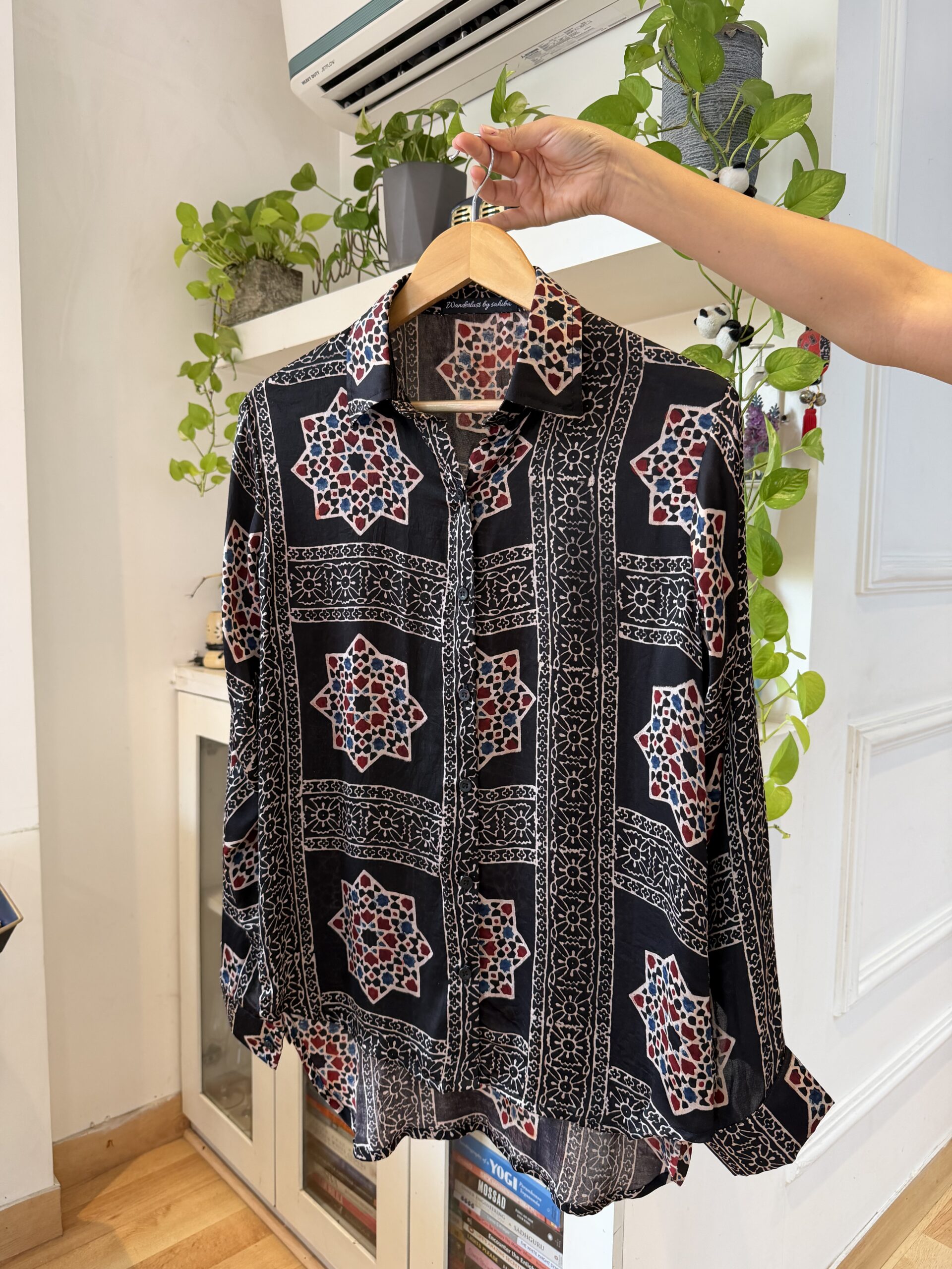 Sahiba Ajrakh Print Maldhari Heritage Shirt