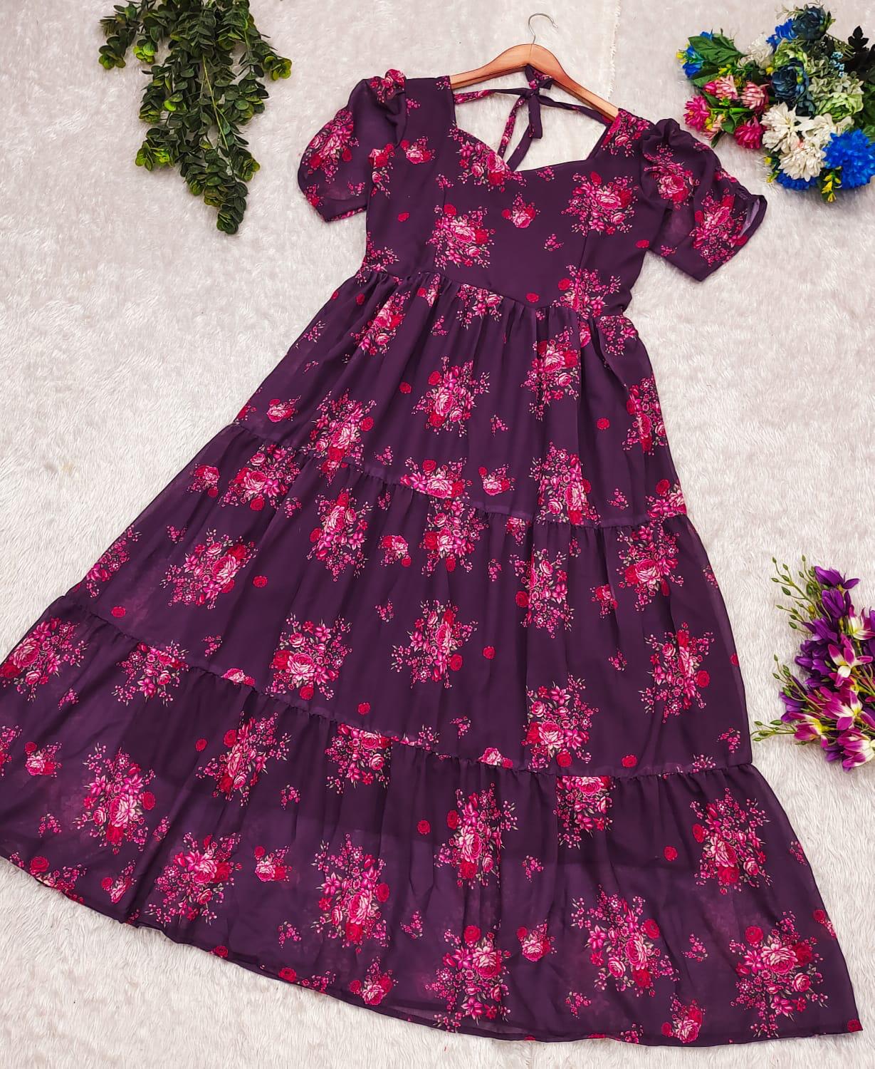 Embark On Summer In Style With Our Latest Fox Georgette Midi Dress