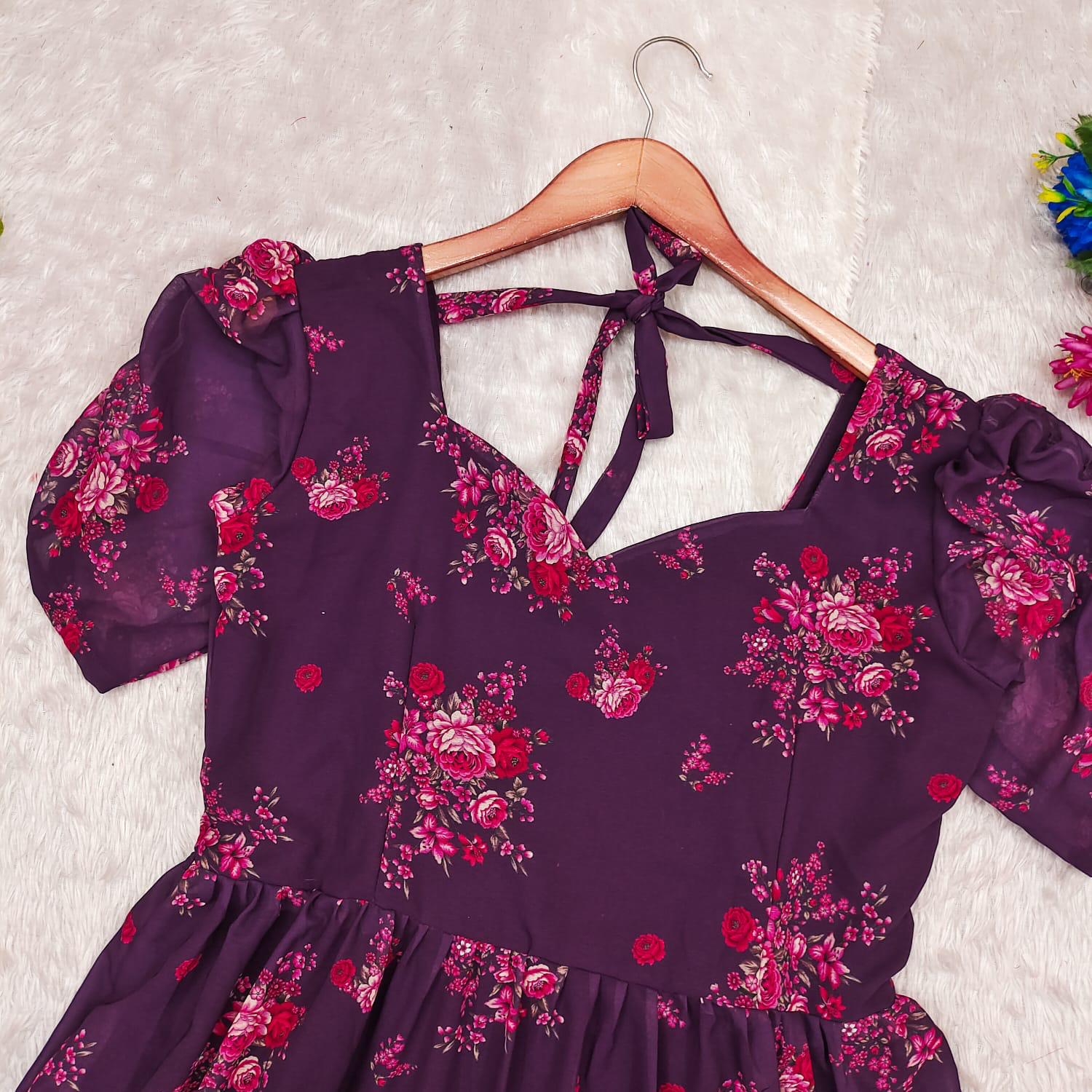 Embark On Summer In Style With Our Latest Fox Georgette Midi Dress