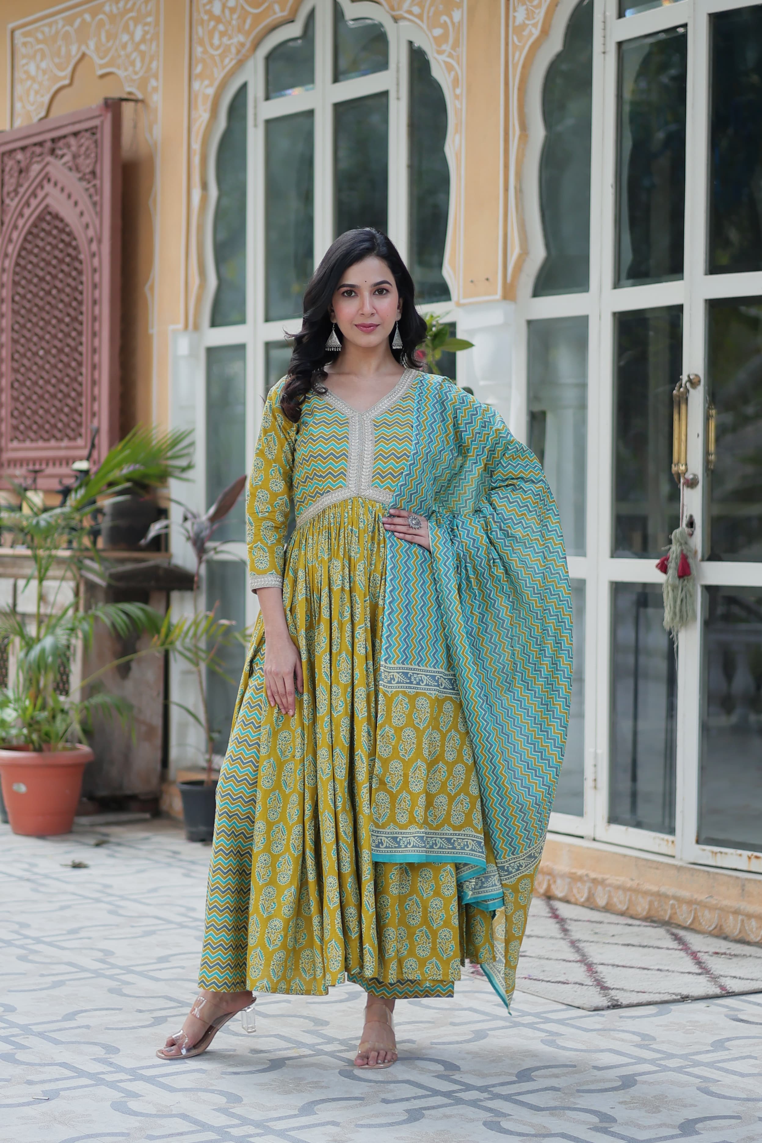 Delicate Pure Cotton Printed Kurta-Set