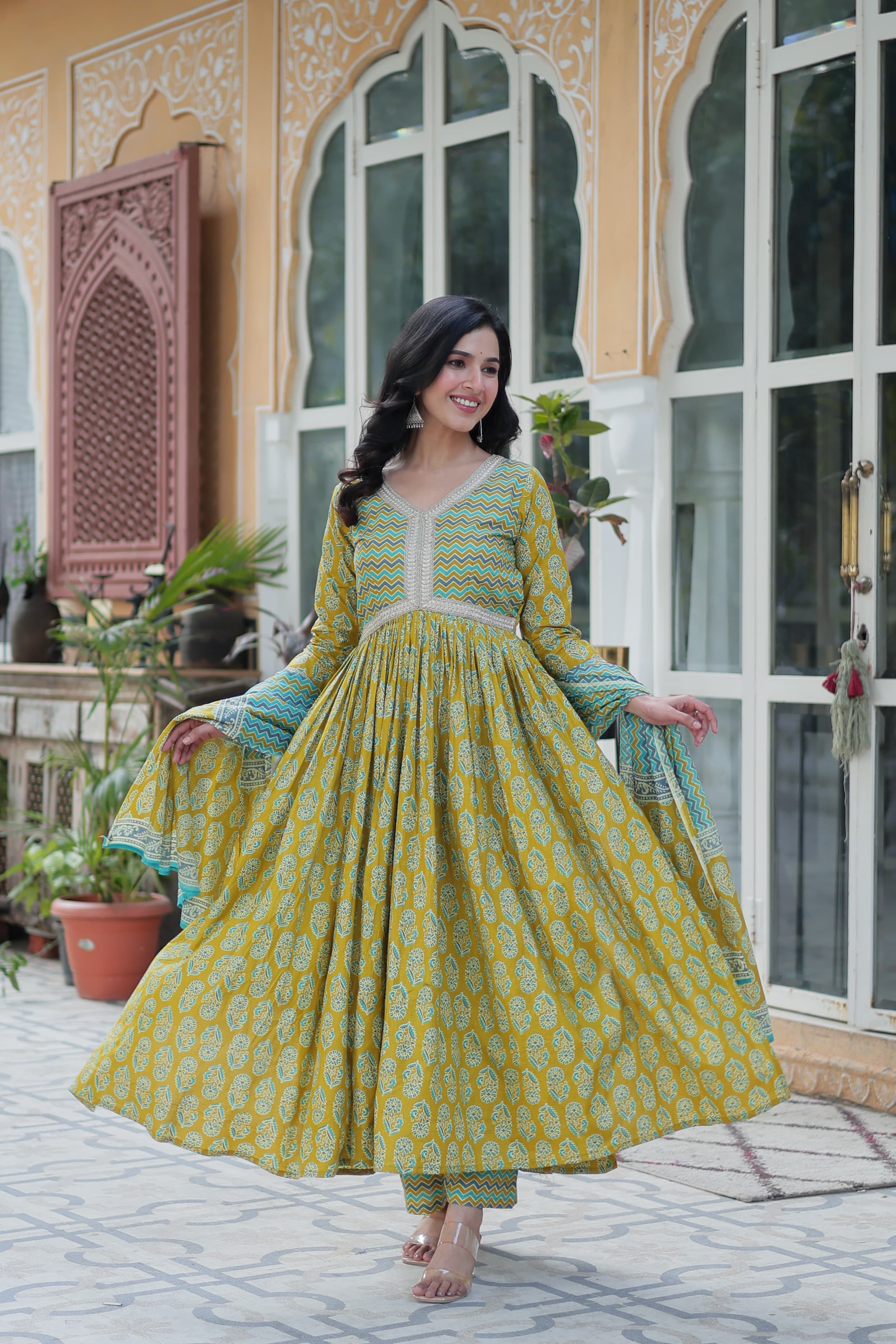 Delicate Pure Cotton Printed Kurta-Set