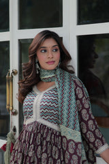 Delicate Pure Cotton Printed Kurta-Set