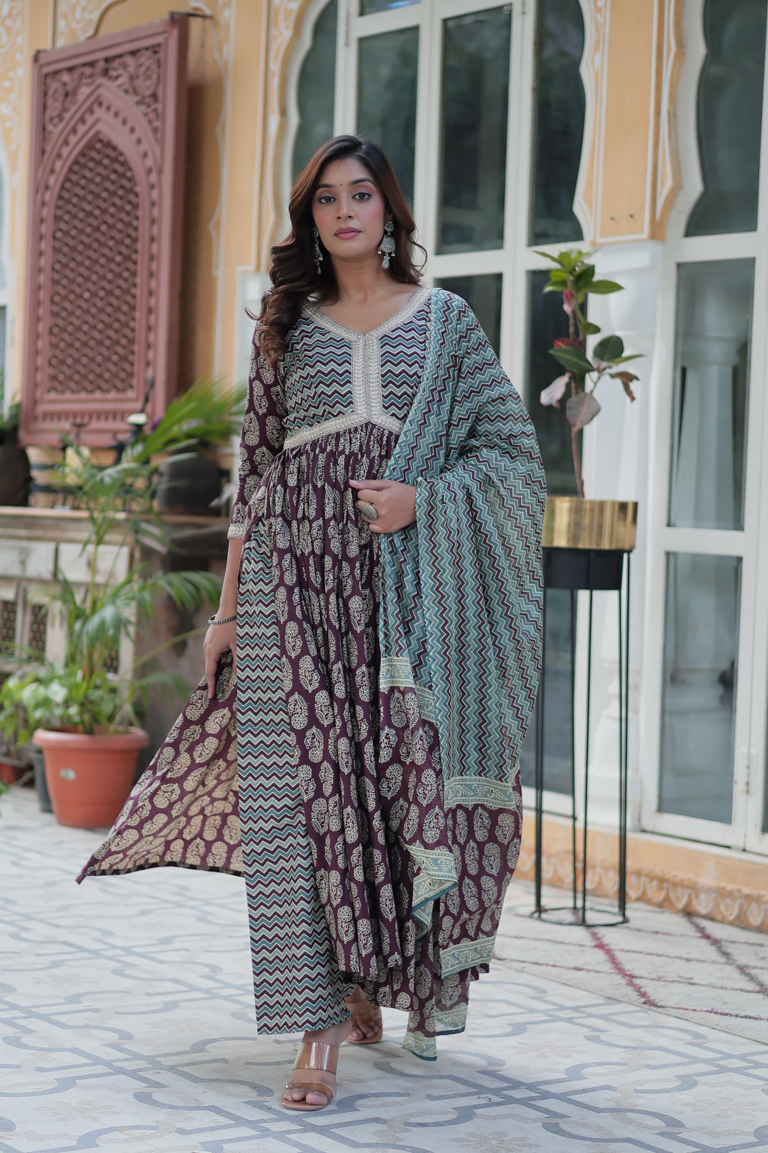 Delicate Pure Cotton Printed Kurta-Set