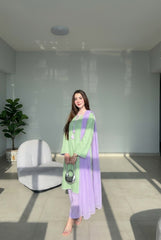 Nikhar Trending Pastel Dreams Cotton Farshi Set