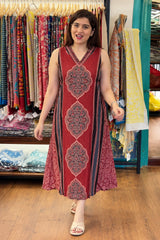 Vanspati Ajrakh HandPrint Cotton Kurti