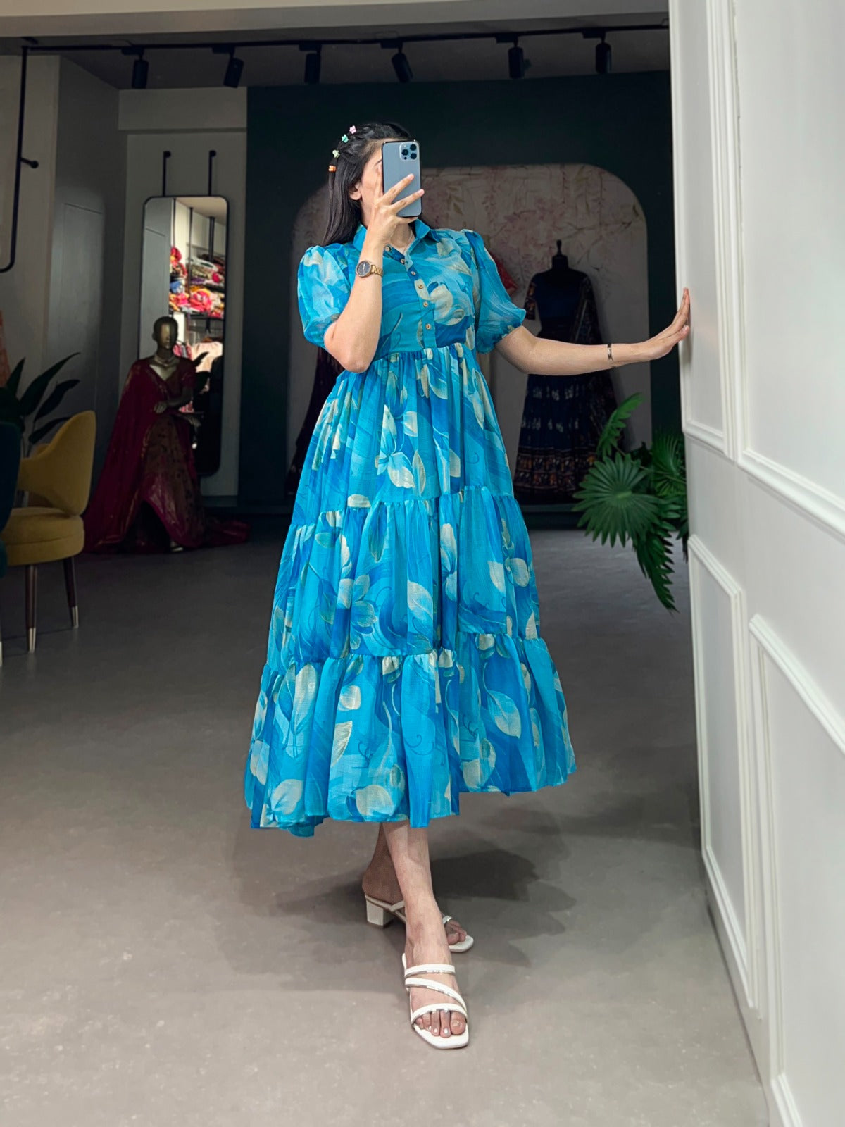 Glamorous Pure Chiffon Summer Frock