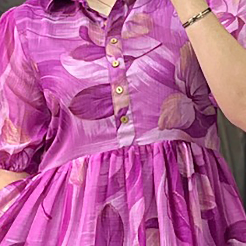 Glamorous Pure Chiffon Summer Frock