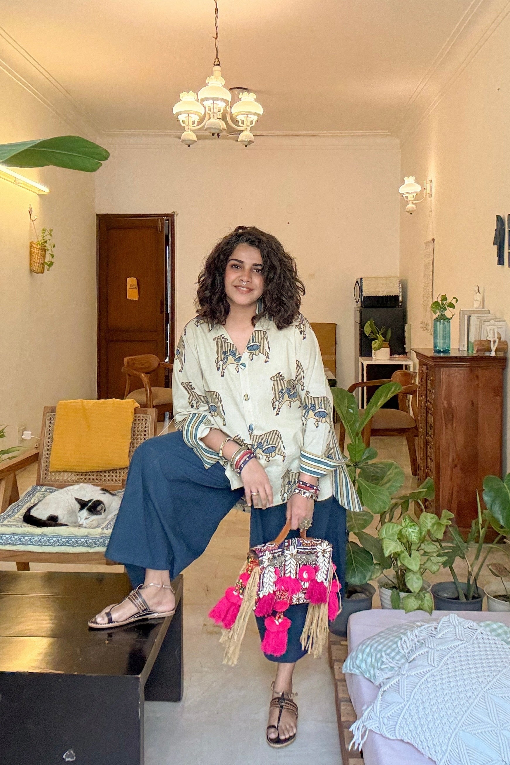 Shanaya Ajrakh Pure Cotton Co-ord Set