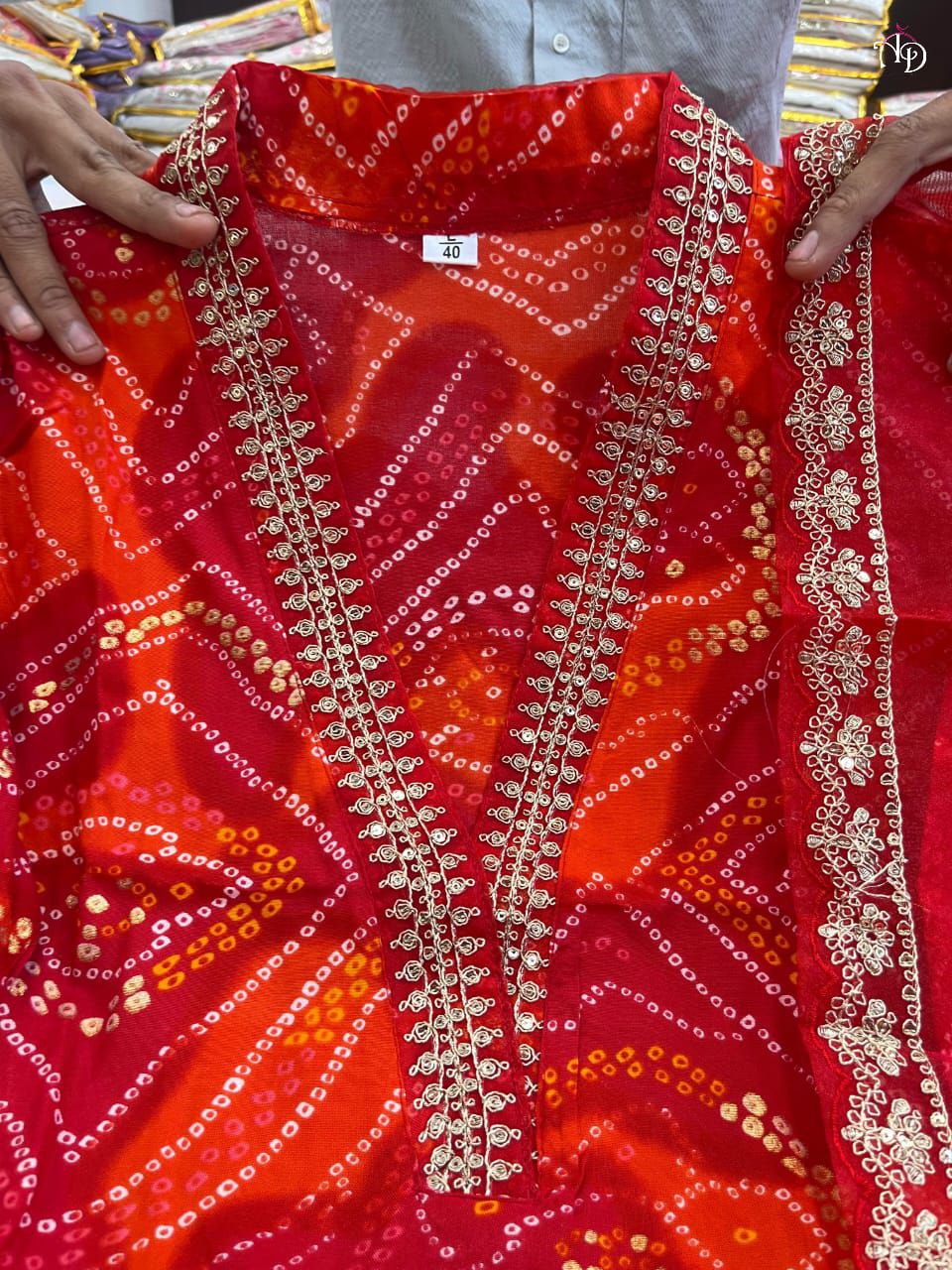 Glitzy Multy Pure Banarasi Silk Kurta Set With Dupatta