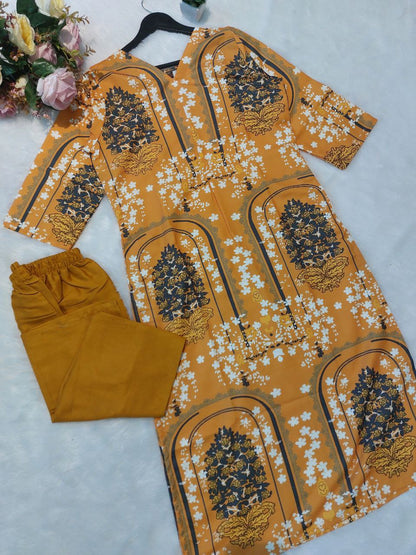 NEW LAUNCHING  2 PIECE RAYON SUIT SET
